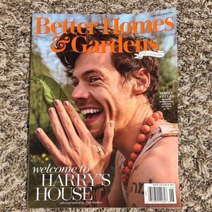 Harry Styles Better Homes & Gardens Magazine